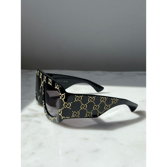 NEW Gucci GG0983S Logo Black Oversized Sunglasses $955 main image 8